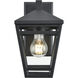 Seager 1 Light 10.63 inch Textured Black Outdoor Wall Sconce